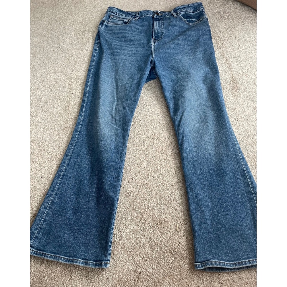 FRAME Le Crop Mini Boot Jeans Bixby Blue Springs High Rise Bootcut OPLCMB456